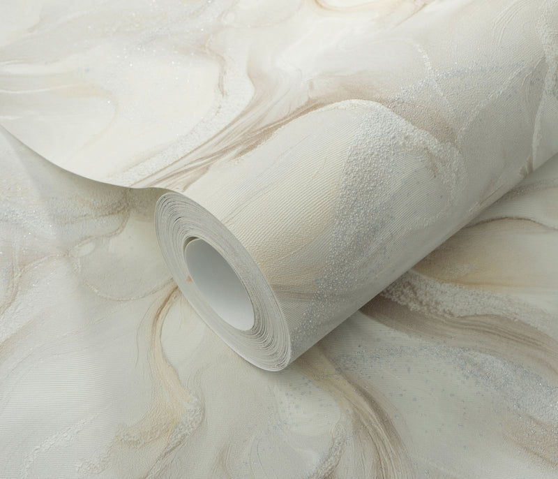 10514-38 Aurora Floral Light Taupe Wallpaper by Erismann