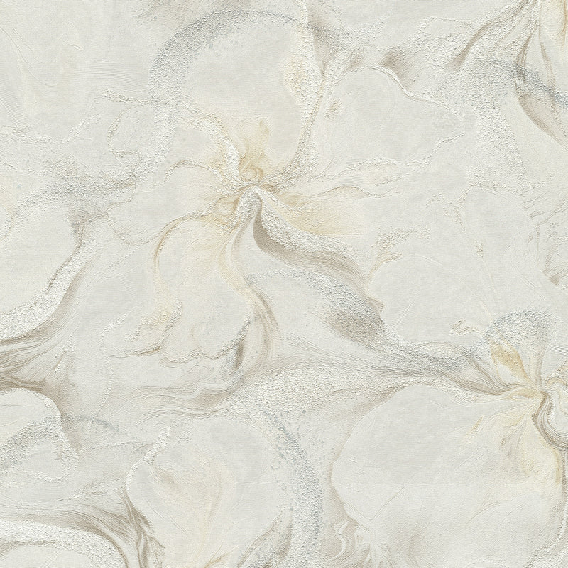 10514-38 Aurora Floral Light Taupe Wallpaper by Erismann