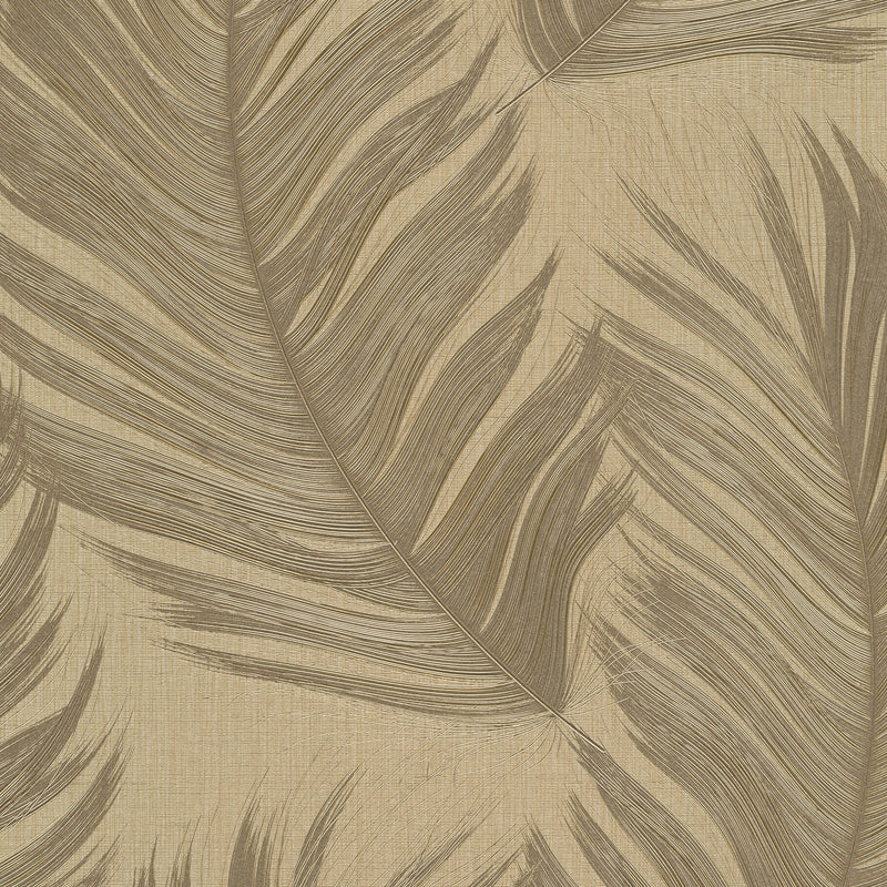 10516-30 Aurora Feather Gold Wallpaper by Erismann