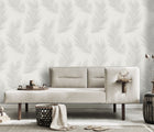 10516-31 Aurora Feather Light Grey Wallpaper by Erismann