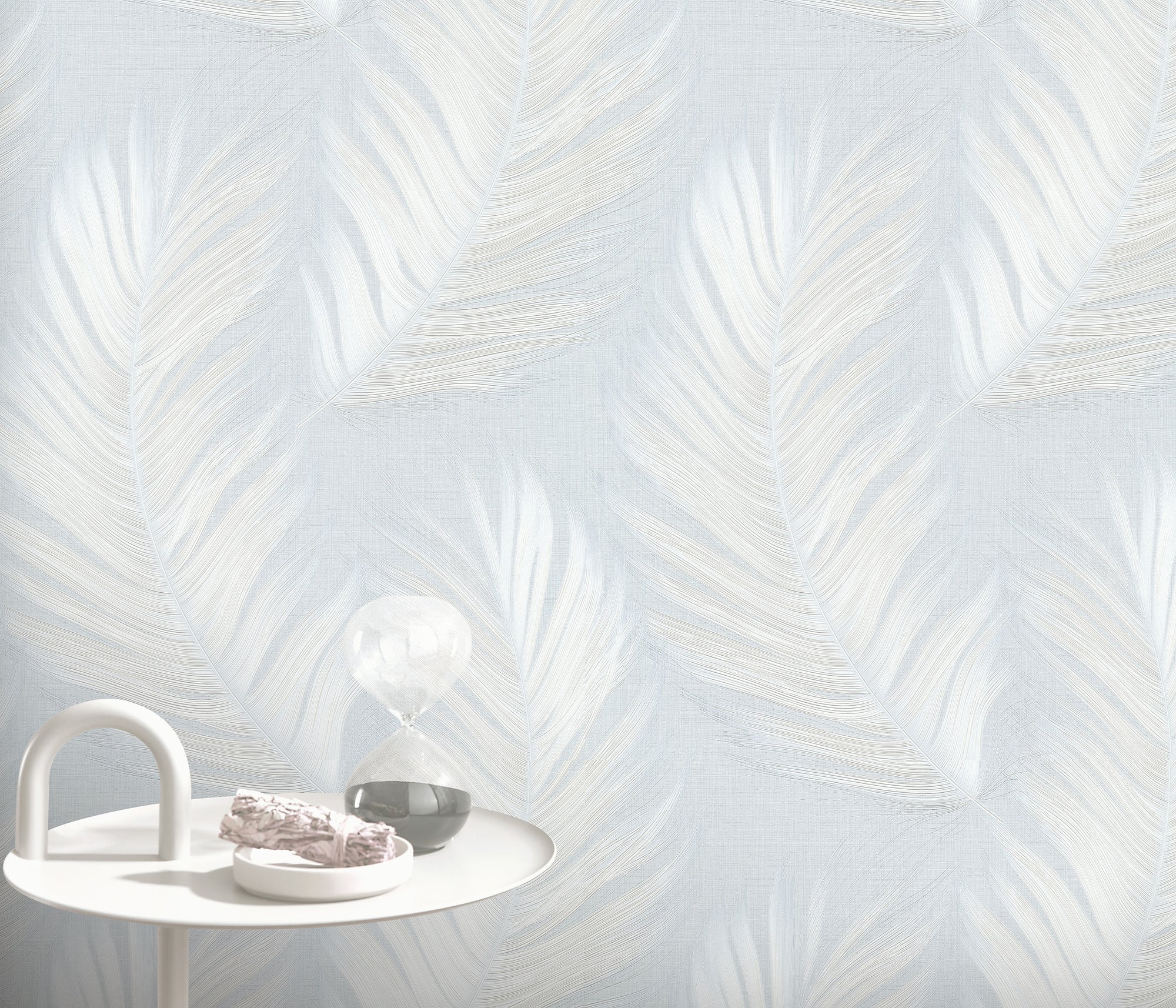 10516-43 Aurora Feather Light Blue Wallpaper by Erismann