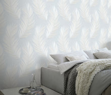 10516-43 Aurora Feather Light Blue Wallpaper by Erismann