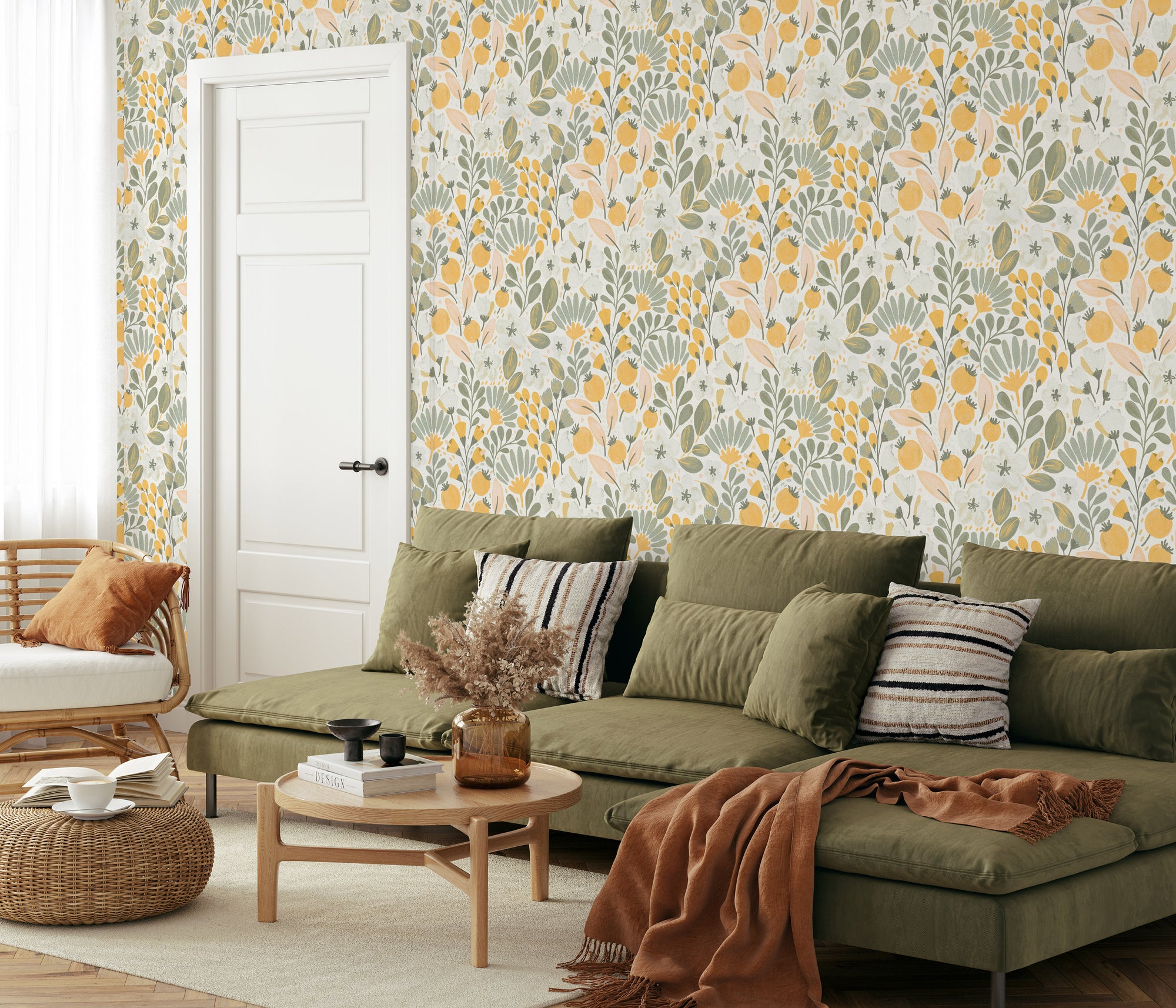 10518-07 La Terrasse Jardin Poetique  Wallpaper by Erismann