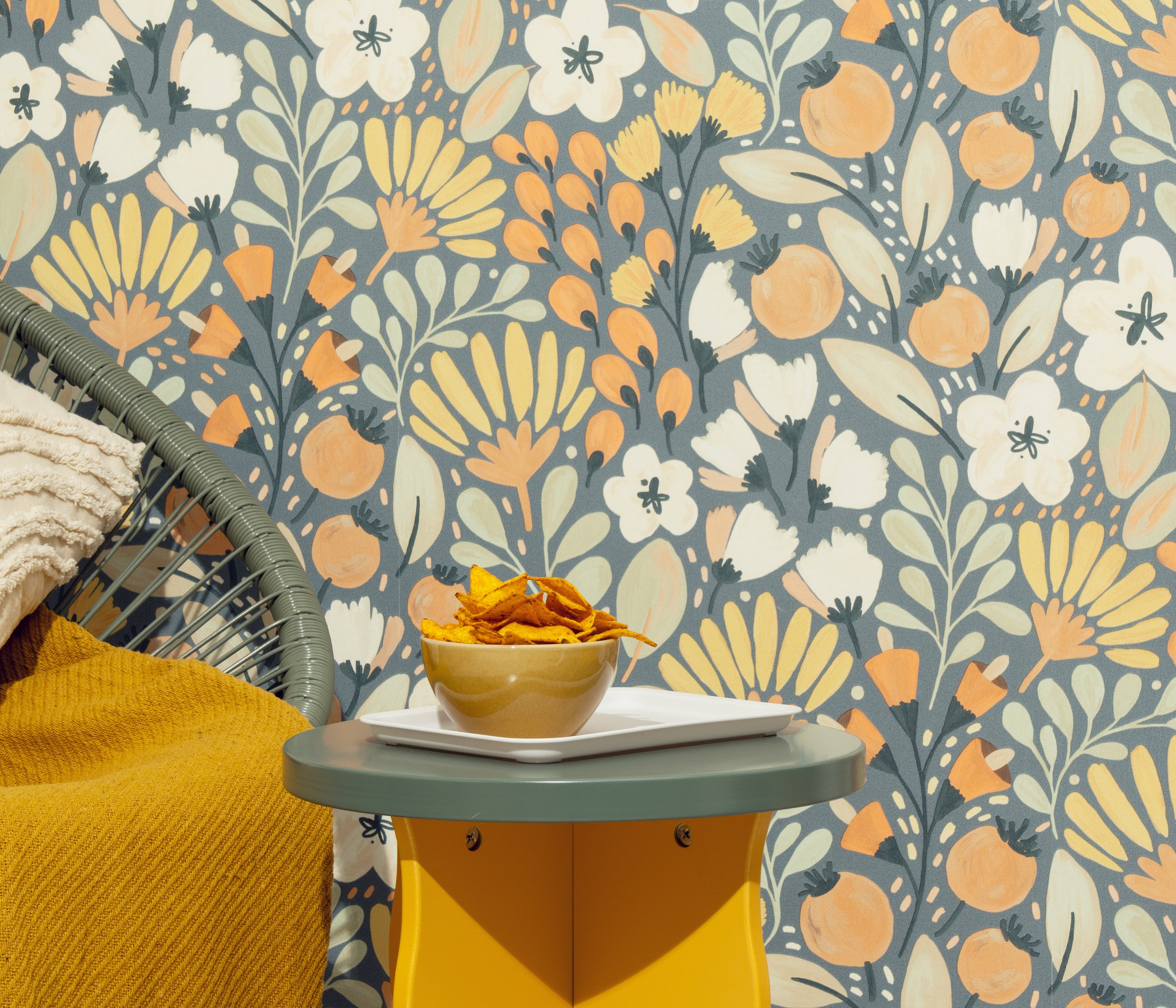 10518-08 La Terrasse Jardin Poetique  Wallpaper by Erismann