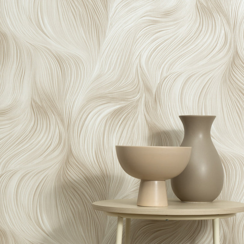 10522-02 Waves of Light Beige Fashion For Walls 5 Wallpaper by Erismann
