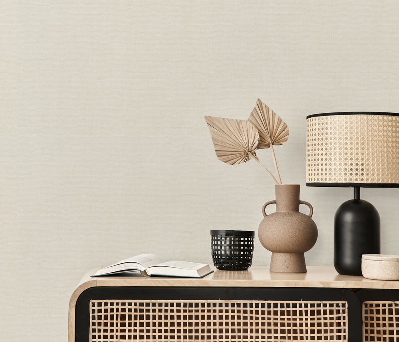 10539-02 Aurora Plain Beige Wallpaper by Erismann