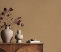 Aurora Plain Ochre Wallpaper by Erismann