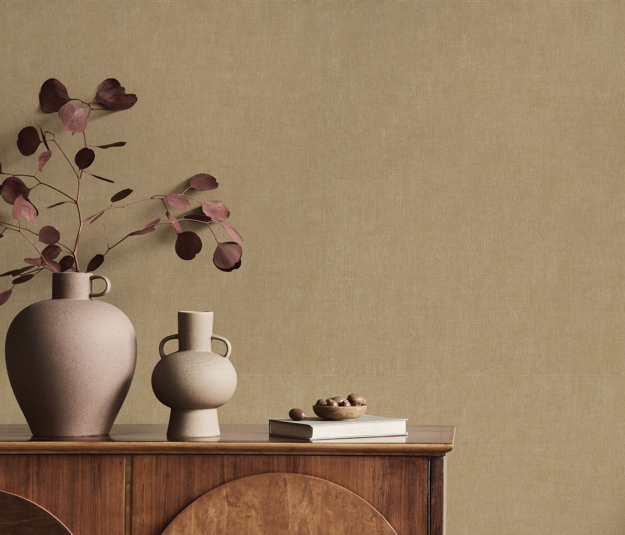 10539-30 Aurora Plain Gold Wallpaper by Erismann