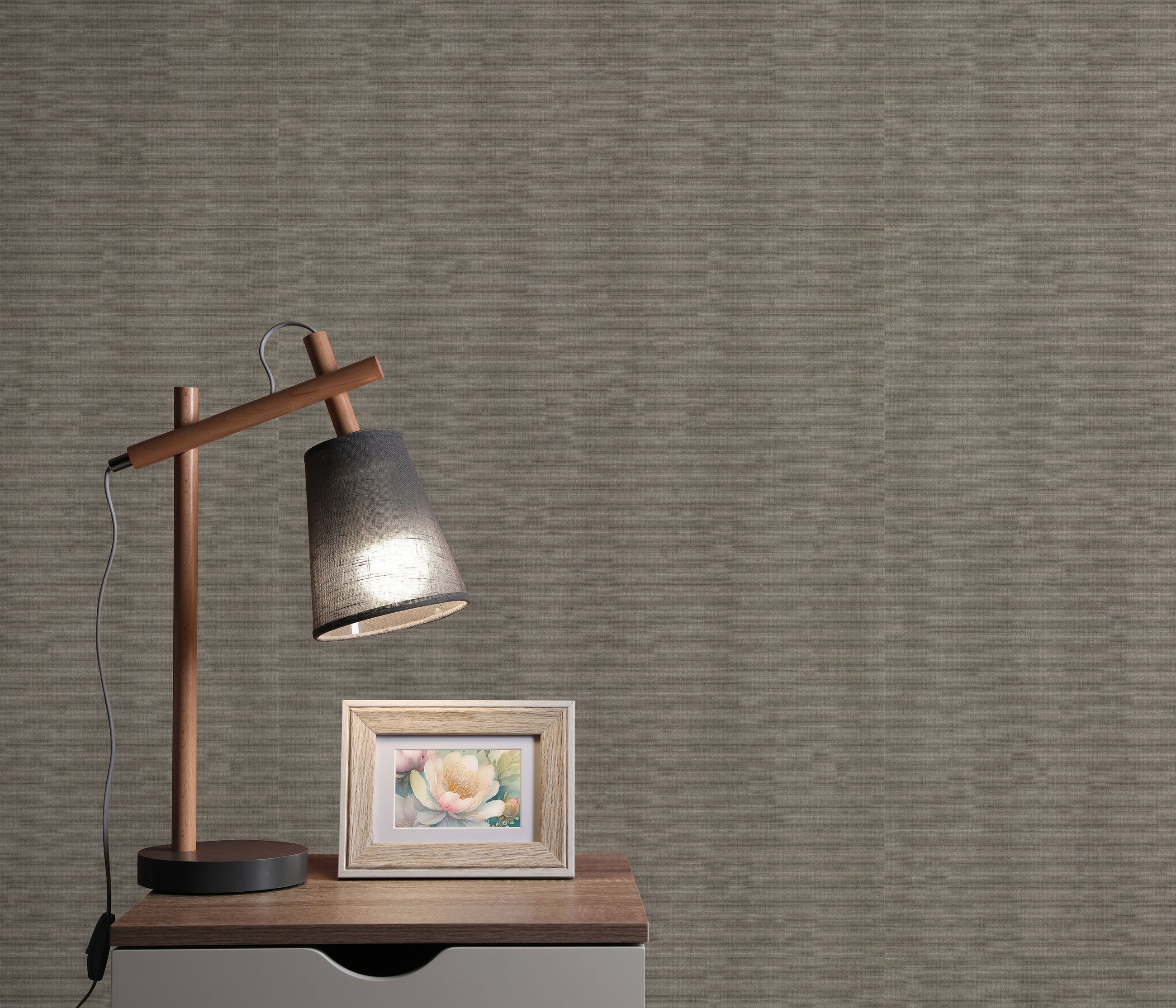 10539-34 Aurora Plain Dark Grey Wallpaper by Erismann