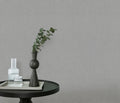 Aurora Plain Taupe Wallpaper by Erismann