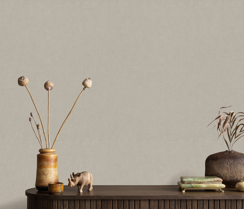 10539-38 Aurora  Plain Light Taupe Wallpaper by Erismann