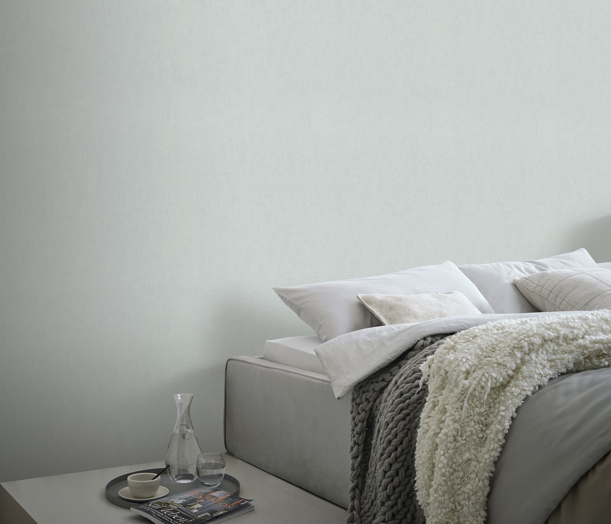 10539-43 Aurora Plain Light Blue Wallpaper by Erismann