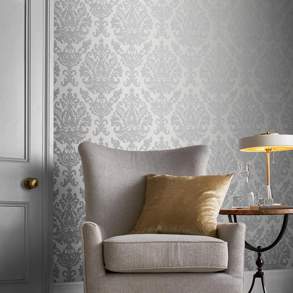 105449 Antique Grey Established Wallpaper by Graham and Brown
