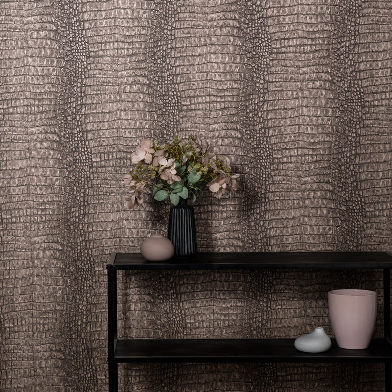 10560-11 Wild Lagoon Brown Forest Dreams Wallpaper by Erismann