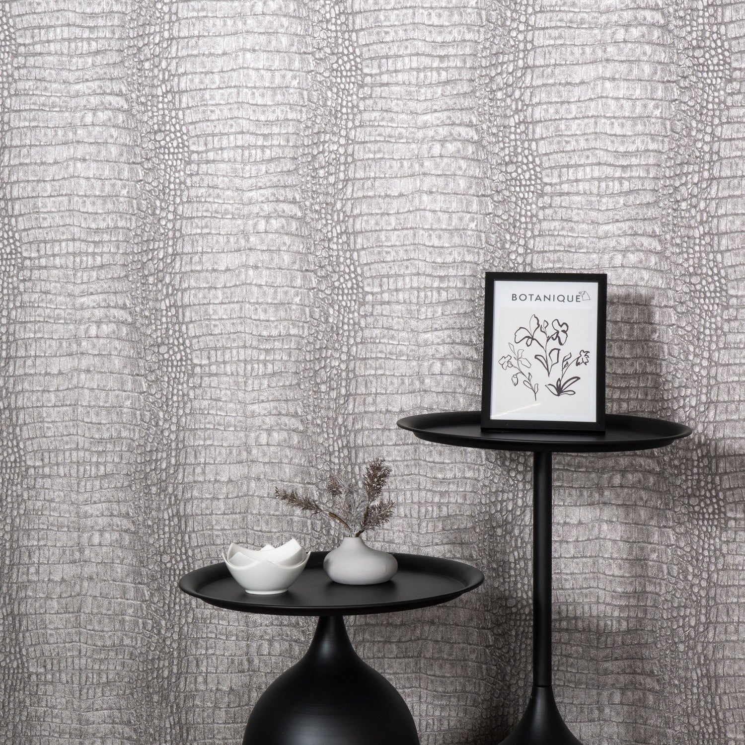 10560-37 Wild Lagoon Taupe Forest Dreams Wallpaper by Erismann