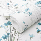 10561-18 Bright Meadow Turquoise Forest Dreams Wallpaper by Erismann