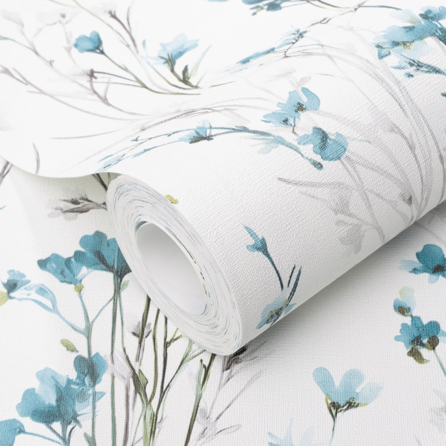10561-18 Bright Meadow Turquoise Forest Dreams Wallpaper by Erismann