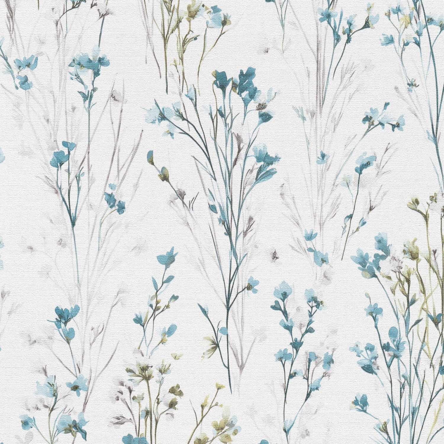 10561-18 Bright Meadow Turquoise Forest Dreams Wallpaper by Erismann