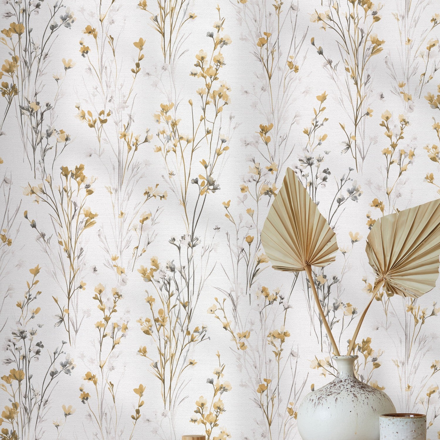 10561-20 Bright Meadow Ochre Forest Dreams Wallpaper by Erismann