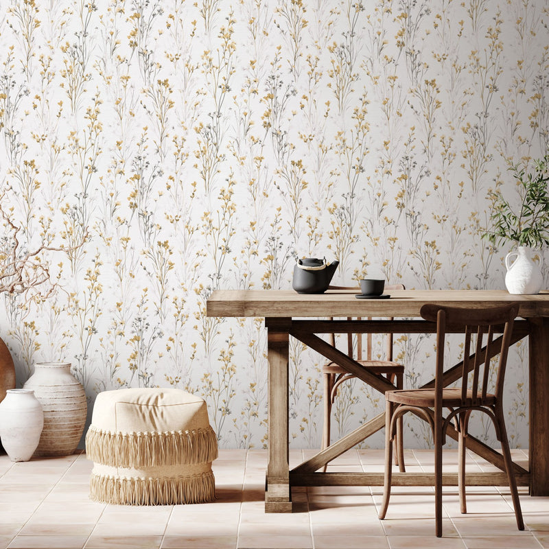 10561-20 Bright Meadow Ochre Forest Dreams Wallpaper by Erismann