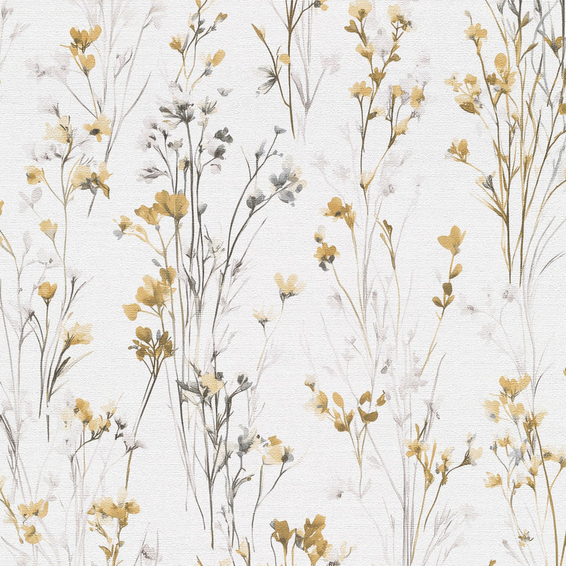 10561-20 Bright Meadow Ochre Forest Dreams Wallpaper by Erismann