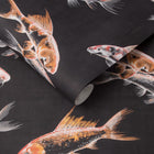 105911 Flow Black Curiosity Wallpaper by Graham and Brown