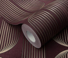 Orbit Lines Purple Elle Decoration 5 Wallpaper by Erismann | 10611-22