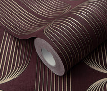 Orbit Lines Purple Elle Decoration 5 Wallpaper by Erismann | 10611-22