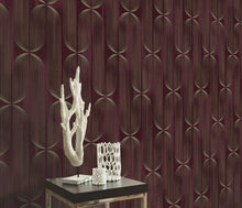 Orbit Lines Purple Elle Decoration 5 Wallpaper by Erismann | 10611-22