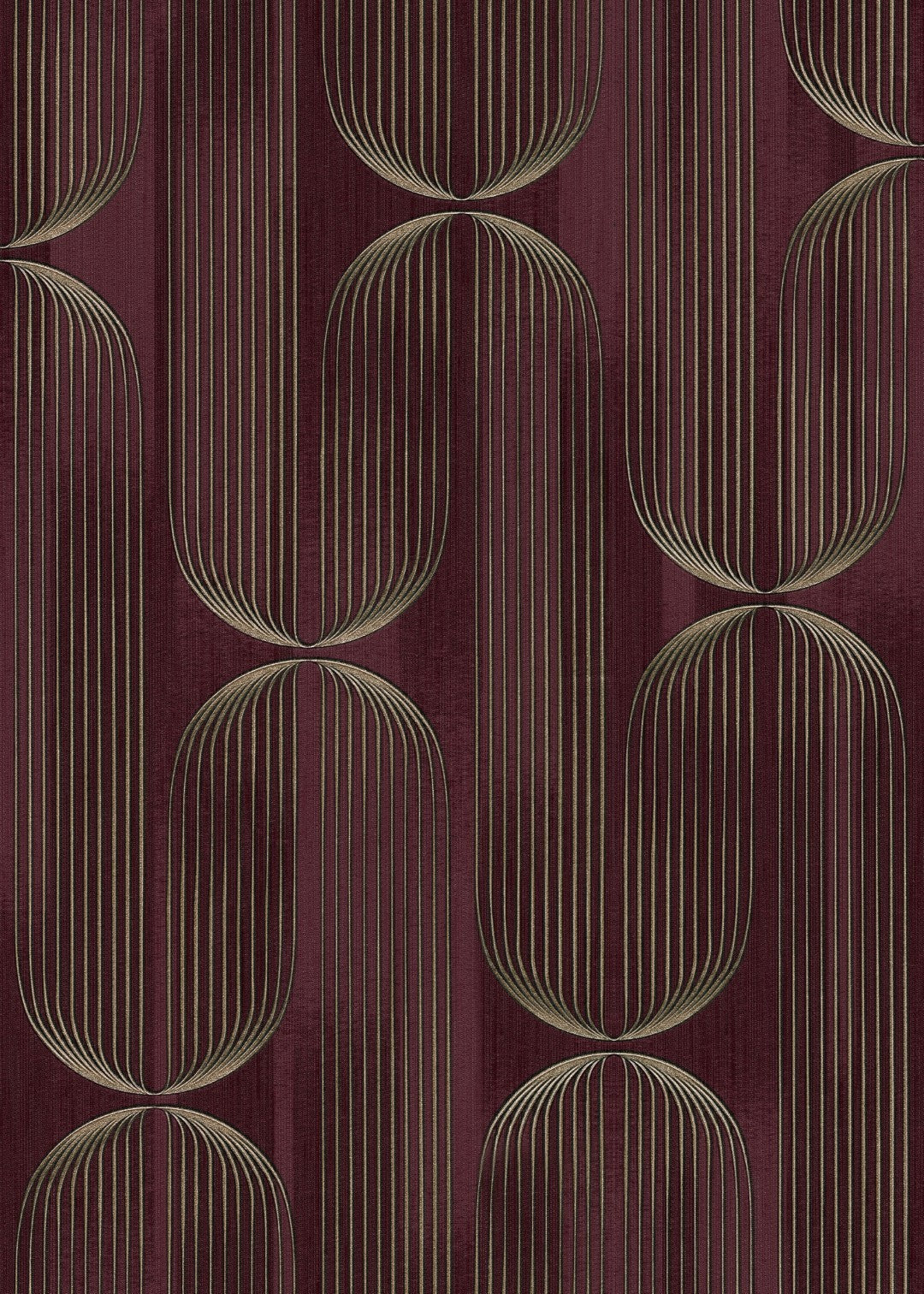 Orbit Lines Purple Elle Decoration 5 Wallpaper by Erismann | 10611-22
