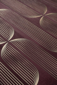 Orbit Lines Purple Elle Decoration 5 Wallpaper by Erismann | 10611-22