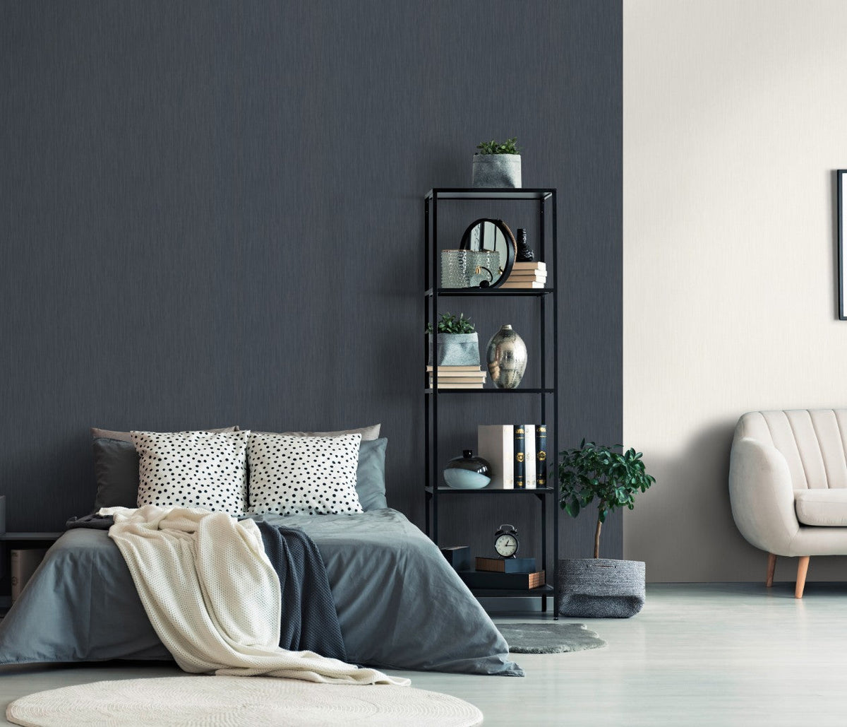 Cadence Blue Elle Decoration 5 Wallpaper by Erismann | 10615-08