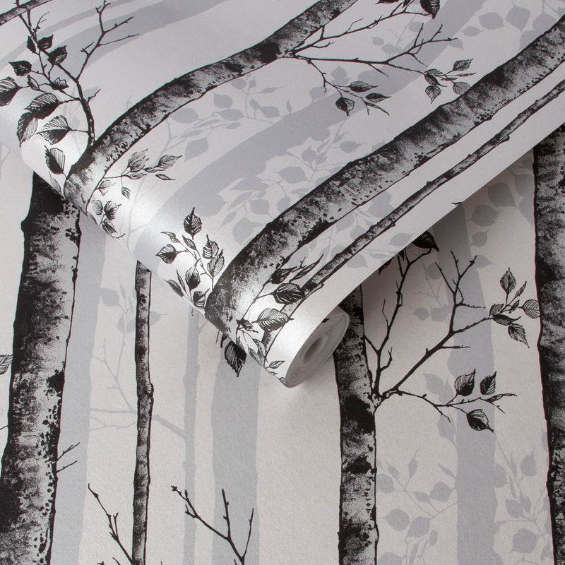 106424 Albero Black & White Curiosity Wallpaper by Graham and Brown