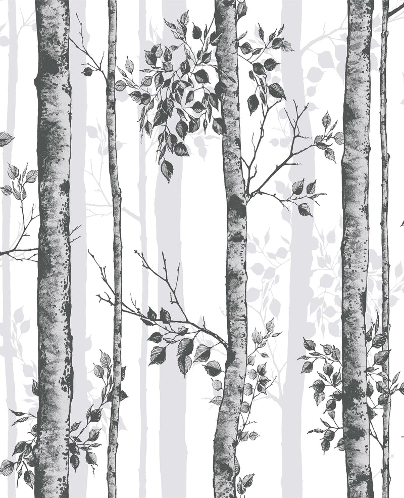 106424 Albero Black & White Curiosity Wallpaper by Graham and Brown