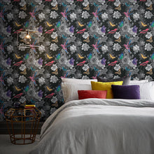 106431 Jardin Black Curiosity Wallpaper by Graham and Brown