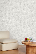 106500929 Vegetalia Noir Et Blanc Wallpaper by Caselio