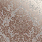 106519 Milan Rose Gold Damask Superfresco Wallpaper By Graham & Brown
