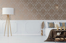106519 Milan Rose Gold Damask Superfresco Wallpaper By Graham & Brown