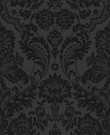 106585 Gothic Damask Flock Established Wallpaper by Graham and Brown