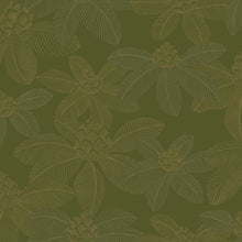 106657172 Lotus Vert Mousse Wallpaper by Caselio