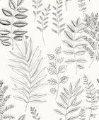 106660990 Florium Noir Blanc Wallpaper by Caselio
