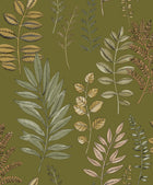 106667196 Florium Vert Mousse Wallpaper by Caselio