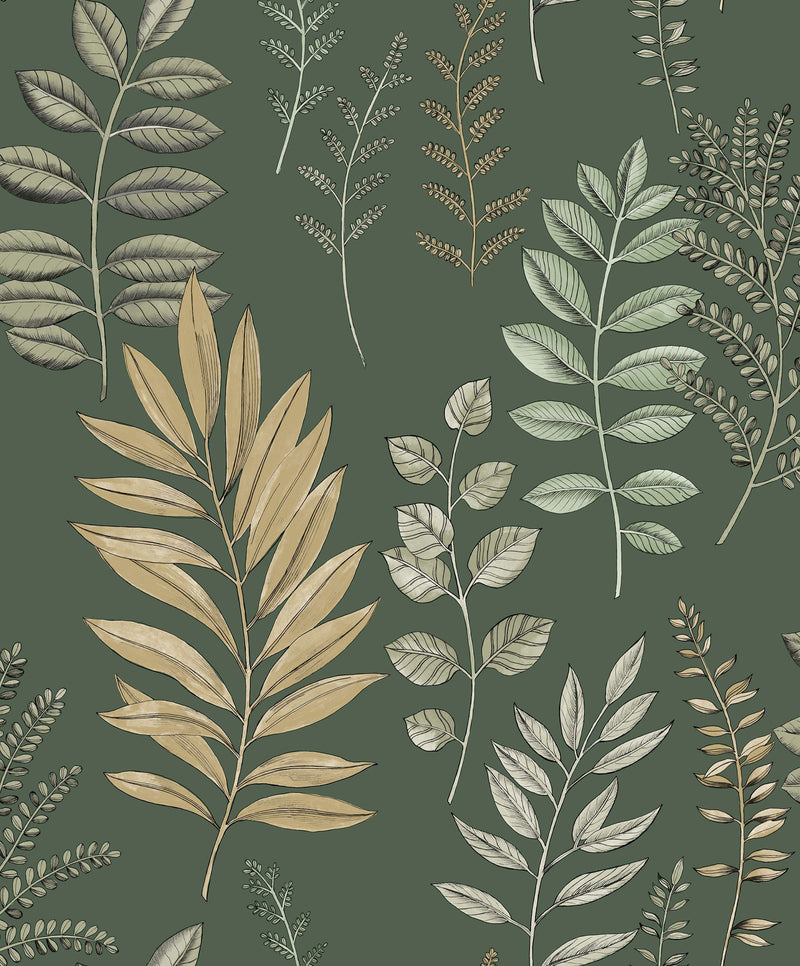 106667424 Florium Vert Anglais Wallpaper by Caselio