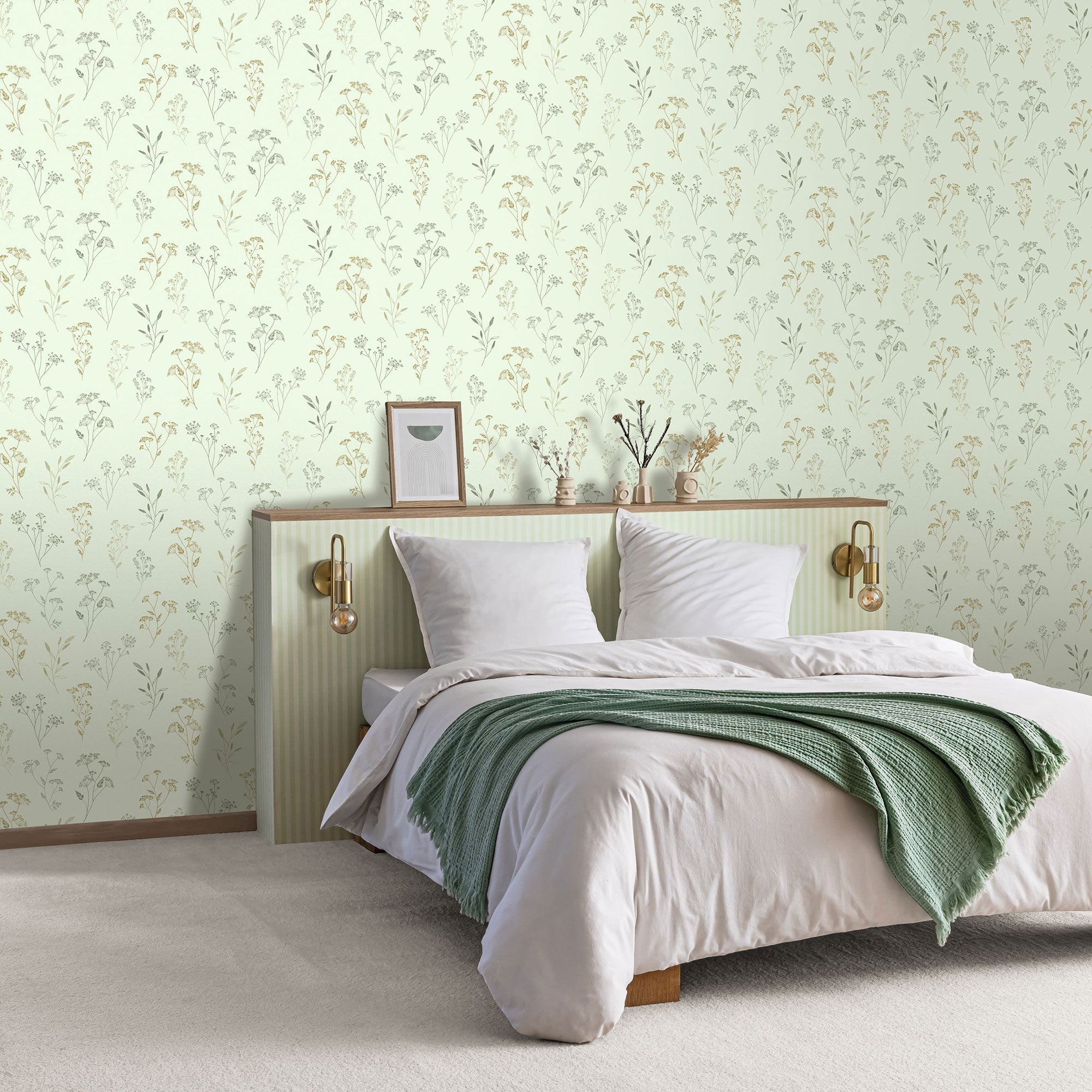 106670747 Talea Vert d'Eau Wallpaper by Caselio