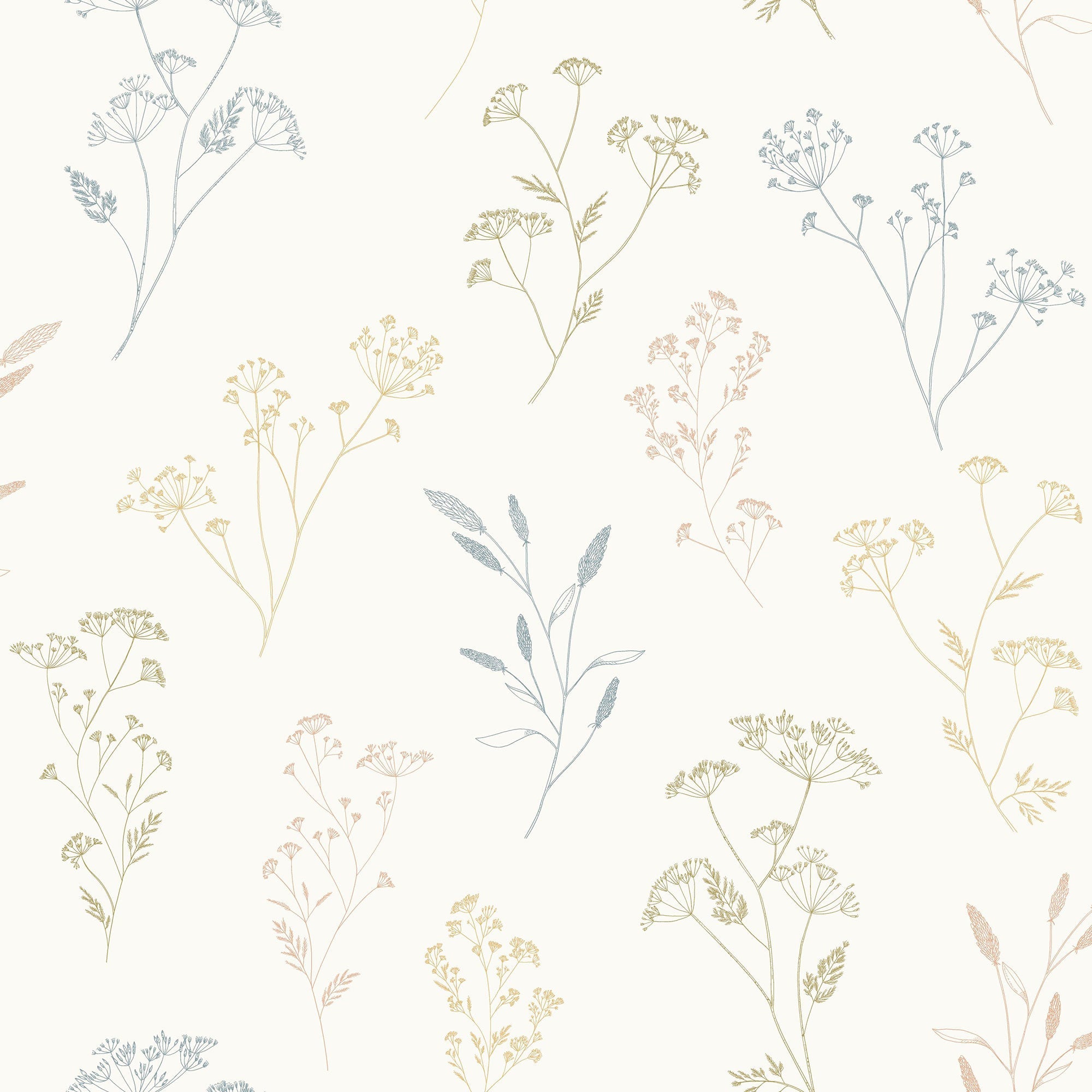 106680346 Little Graminea Multicouleurs Wallpaper by Caselio
