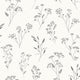 Little Graminea Noir Blanc Art of Botany Wallpaper by Caselio