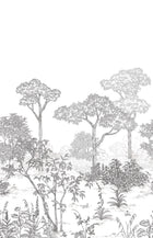106690904 Arboretum Noir Blanc Mural by Caselio