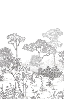 106690904 Arboretum Noir Blanc Mural by Caselio