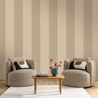 Xxl Lines Taupe Line Up Wallpaper by Caselio