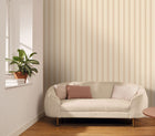 Classic Lines Beige Or Line Up Wallpaper by Caselio